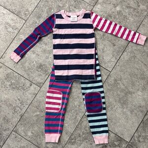 Hanna Andersson Two-Piece Pajama Set - Pink, Navy, Teal & Fuchsia